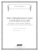Two Awakenings and a Double Lullaby