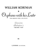 Orpheus with His Lute (low voice)