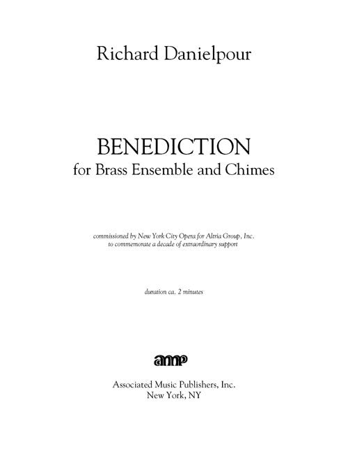 Benediction - (NYC Opera Gala Fanfare)