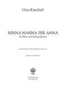 Ninna Nanna Per Anna (flute and string quartet)