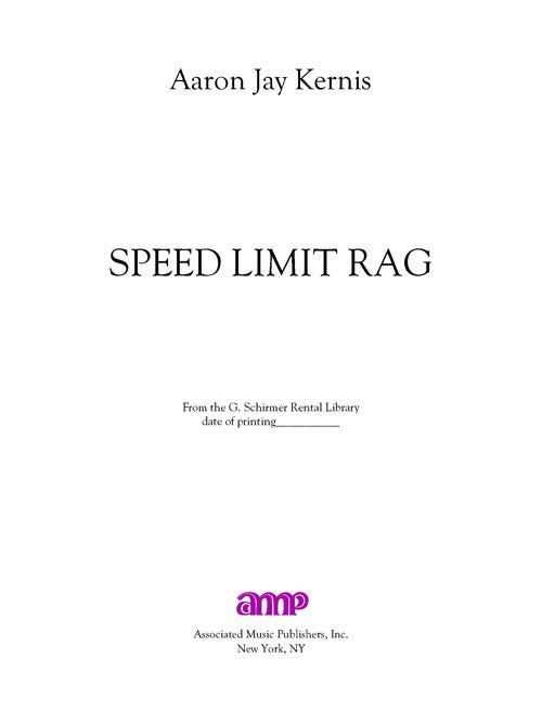 Speed Limit Rag