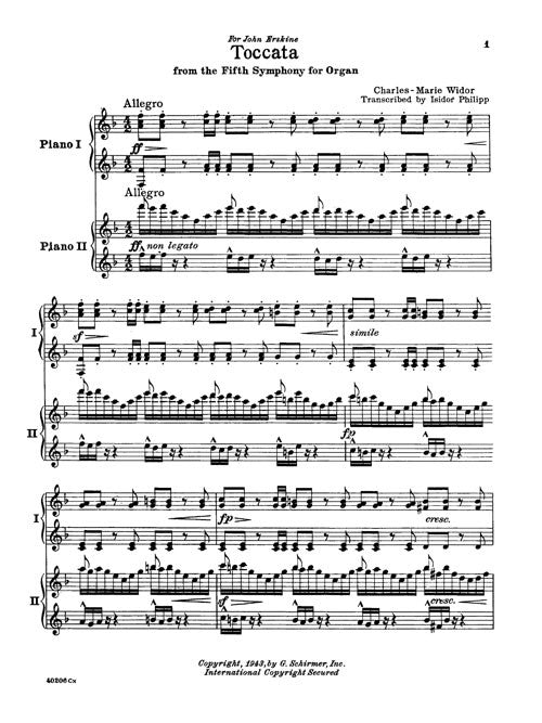 Toccata from the Fifth Symphony for Organ