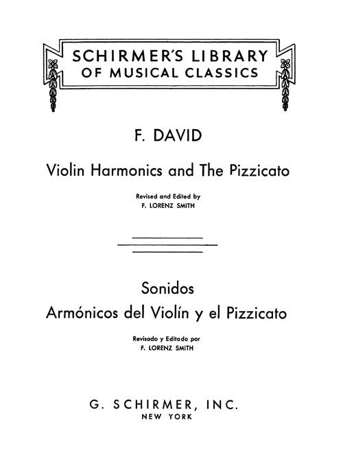 Violin Harmonics and the Pizzicato