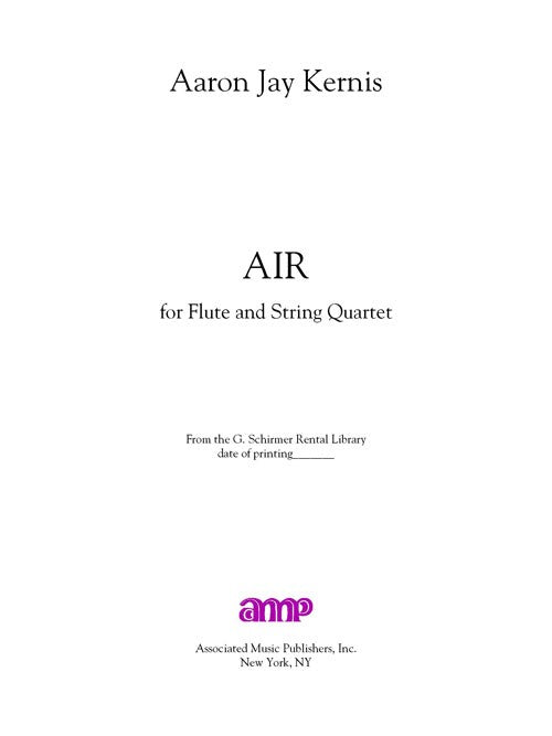 Air (for Flute and String Quartet)