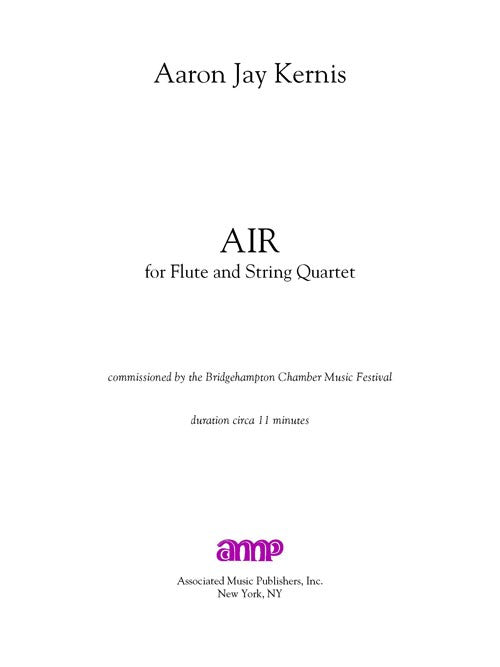 Air (for Flute and String Quartet)