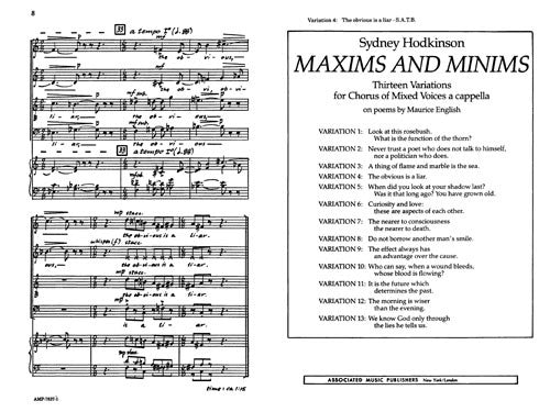 Maxims and Minims, variation 4: The obvious is a liar
