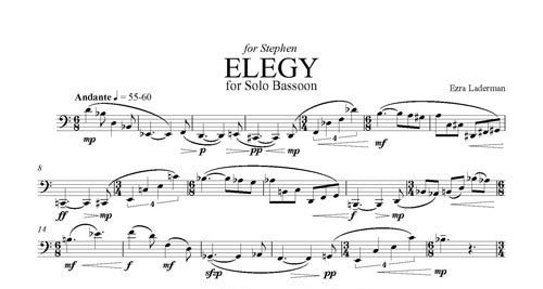 Elegy for Solo Bassoon