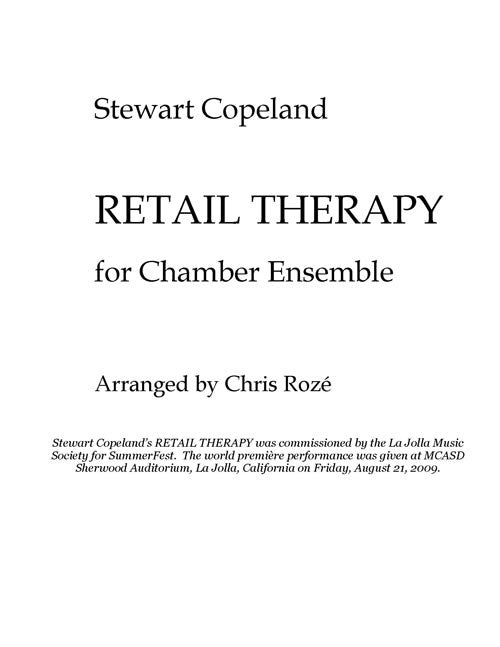 Retail Therapy (for ensemble)