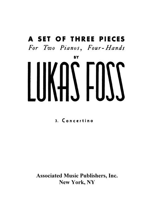 Concertino from “A Set of Three Pieces”