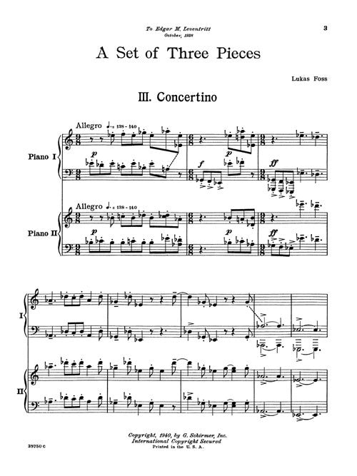 Concertino from “A Set of Three Pieces” - Digital (Not Printable)