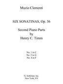 Second Piano Parts to Six Sonatinas, Book 1