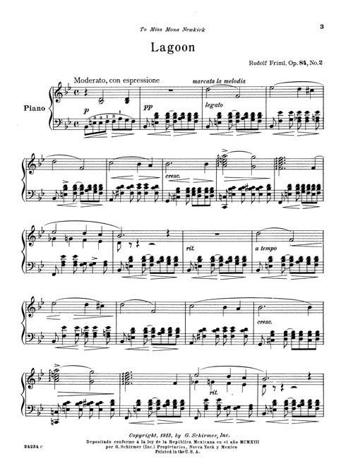 Lagoon, from Five Character Pieces