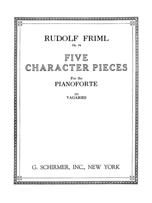 Vagaries, from Five Character Pieces