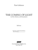 The Coming of Light (baritone, oboe and string quartet)