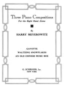Three Piano Compositions for the Right Hand Alone