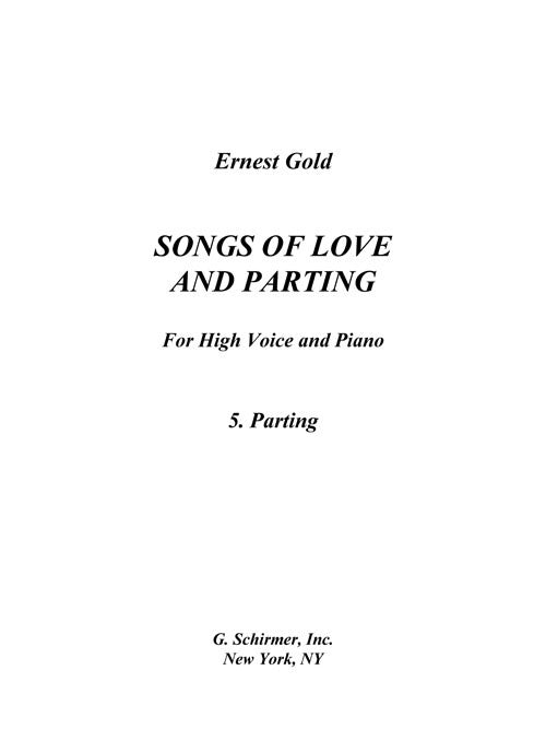 Parting (from “Songs of Love and Parting”)