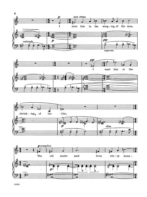 Time Does Not Bring Relief (from “Songs of Love and Parting”)