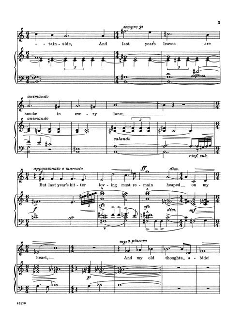 Time Does Not Bring Relief (from “Songs of Love and Parting”)