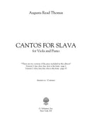 Cantos for Slava (for viola and piano) - Digital (Not Printable)