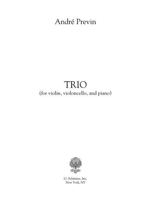 Trio (for Violin, Violoncello and Piano) (2009)