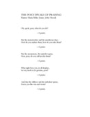 The Poet Speaks of Praising (TTBB)