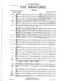 Five Miniatures, for concert band - score