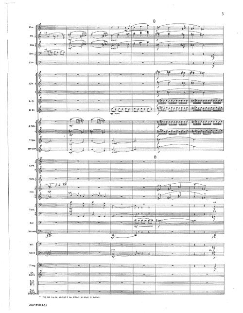 Five Miniatures, for concert band - score