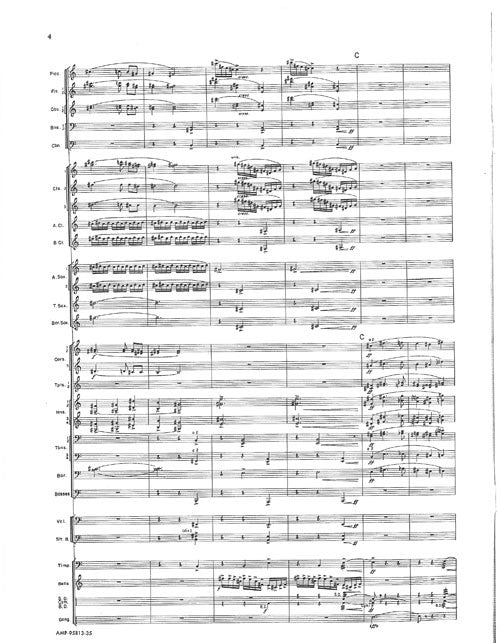 Five Miniatures, for concert band - score