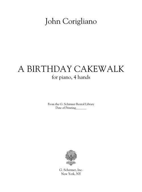 A Birthday Cakewalk