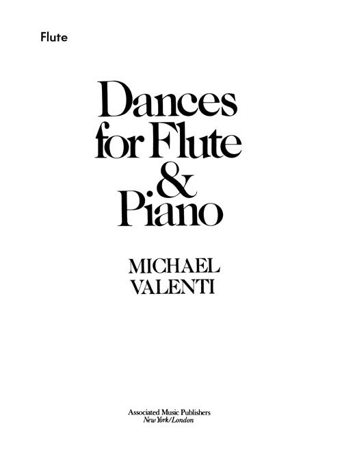 Dances for Flute and Piano