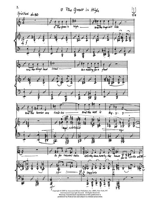 O the Grass Is High (from "Family Vaudeville Songs")