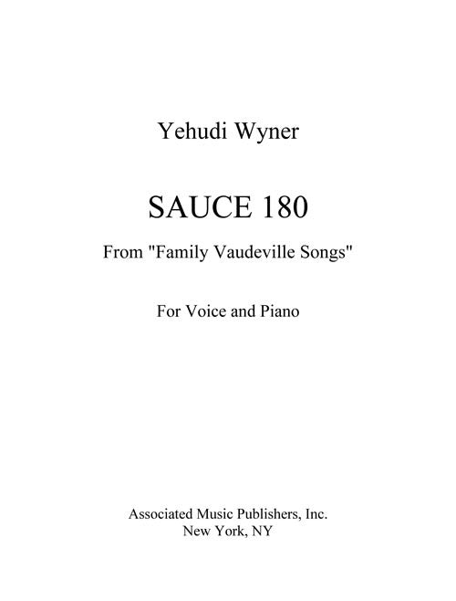 Sauce 180 (from "Family Vaudeville Songs")