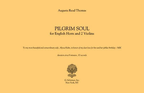 Pilgrim Soul, for 2 violins and English Horn