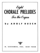Eight Chorale Preludes