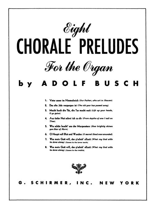 Eight Chorale Preludes