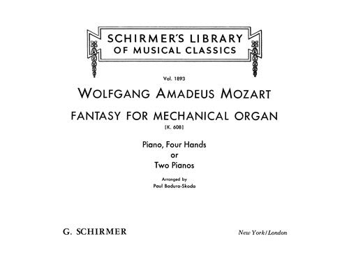Fantasy for Mechanical Organ in F Minor, K. 608 (for piano 4-hands)