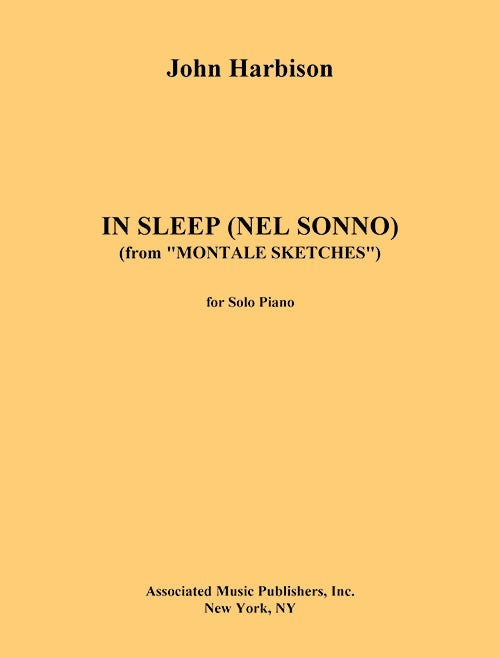 In Sleep (Part 2 Montale Sketches)