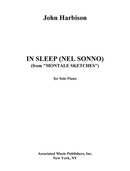 In Sleep (Part 2 Montale Sketches)