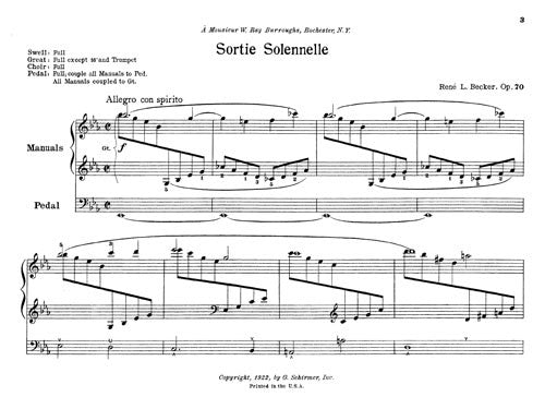 Sortie Solennelle, Op. 70