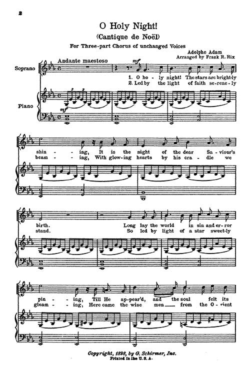 O Holy Night (SSA version)