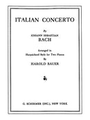 Italian Concerto, BWV 971 (arr.)