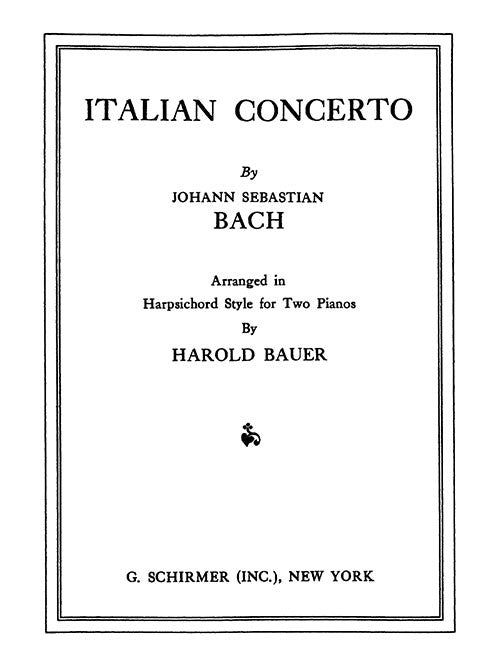 Italian Concerto, BWV 971 (arr.)