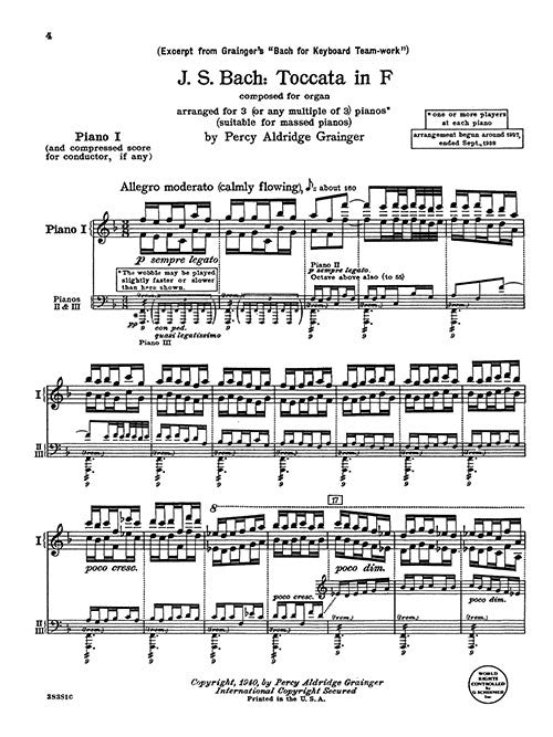 Toccata in F, BWV 540