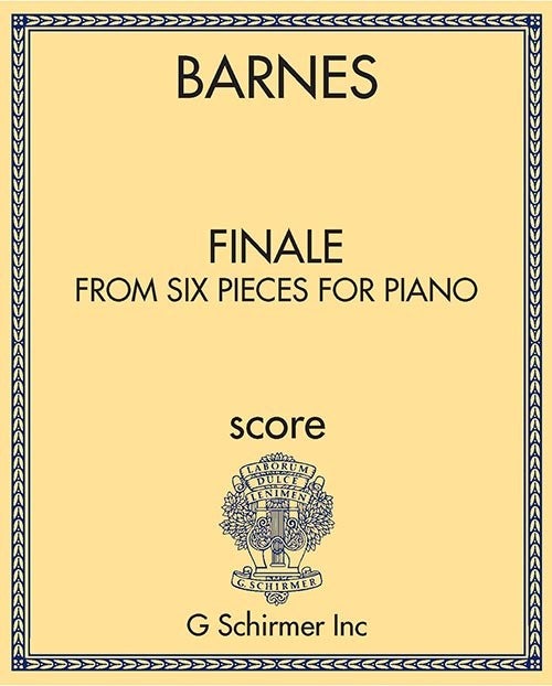 Finale, from Six pieces for piano
