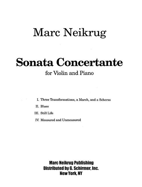 Sonata Concertante