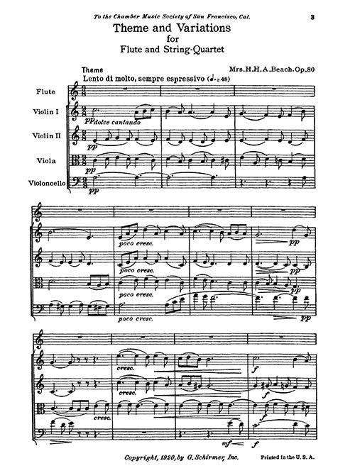 Theme and Variations, Op. 80