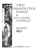 Two Neapolitan Songs, 1. Barcarole