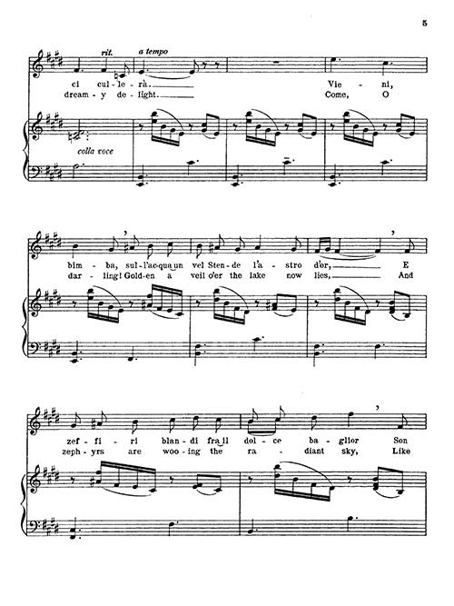 Two Neapolitan Songs, 1. Barcarole