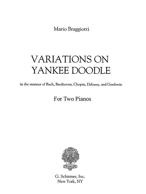 Variations on Yankee Doodle