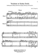 Variations on Yankee Doodle